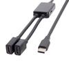 Type C 1 Male To 2 USB C Type C Female OTG Cable for Computer Laptop Cellphone