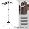 Ironing Steamer Support Frame Steaming Clothes Hanger Height Adjustable Foldable Standing Handheld Garment Pants Rack Clothing Steam Holder Stand