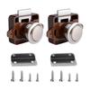 Large RV Wall Cabinet Button Lock & Concealed Handle