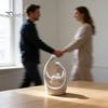 Lines Figure Family of 3 Figurine 3D Printed Parents And Kids Statue Themed Christmas Decor Modern Sculpture for Living Room Bedroom Shelf TV Stand