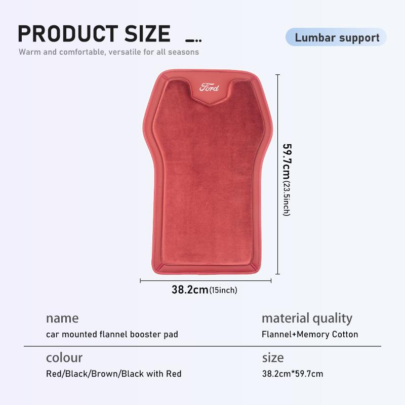 Flannel Car Front Seat Cushion Anti-slip Seat Protective Cover For Ford Focus mk2 mk3 mk4 Fiesta Ranger Mondeo S-MAX Kuga
