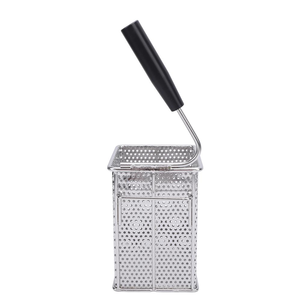 304 Stainless Steel Fry Basket with Handle French Fry Chip Basket Filter Pasta Strainer for Home