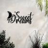 Metal Wall Art Black Iron Crescent Moon Stars Bedroom Farmhouse Gift