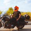 Cartoon-Plüsch Halloween Kürbis Motorradhelm-Abdeckung, Lustige Schutzkappe für Weihnachts-Motorradzubehör