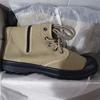 Herren Segeltuchstiefel Militärstil Hohe Wüstenstiefel Seitenreißverschluss Outdoor Wanderschuhe Atmungsaktiv Rutschfest