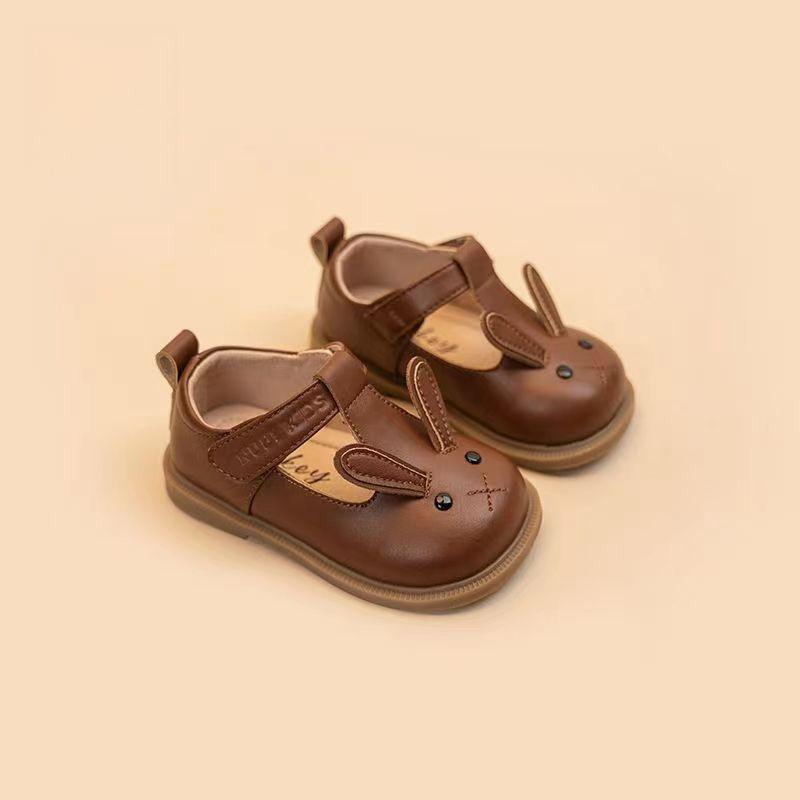 2024 Spring Autumn Girl Shoes Soft Sole Patent Leather Shoe Lovely Cartoon Toddler Shoes Kids Casual School Princess Party Shoes