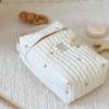 Quilted Baby Diaper Bag Large Capacity Embroidery Mommy Bag Handbags Diaper Organizer  Newborn