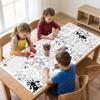 Handmade DIY Coloring Tablecloth Multi Theme Large Drawing Mat  School