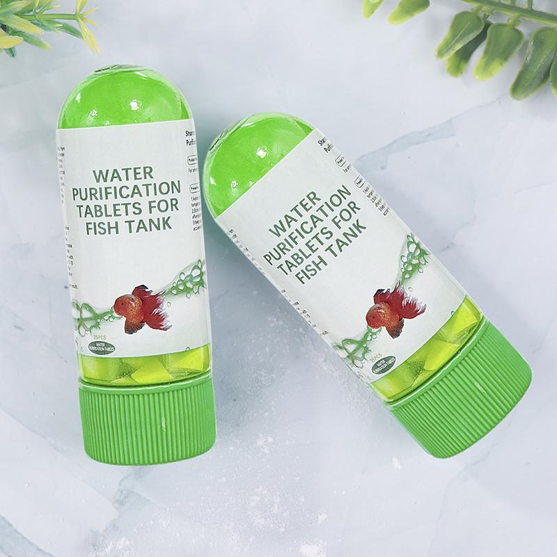 2 Stück Aquarium Wasserreinigung Aquarium Wasserreinigungstabletten Für Aquarium Trübungsentfernung Kraftvolles Wasser Für Fische
