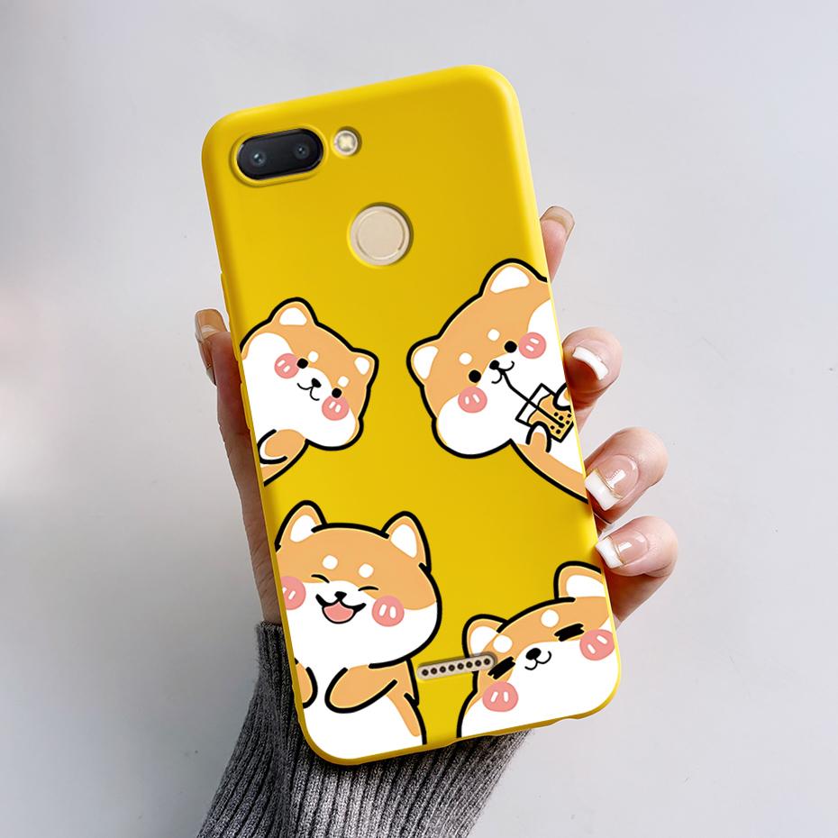 For Xiaomi Redmi 6 Case Redmi 6A Cute Cartoon Frog Back Cover Silicone Soft Phone Case For Xiaomi Redmi 6 6A Redmi6 Coque Bumper