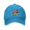 Cartoon Fox  Fleur De Lis Banner Baseball Cap Breton Adjustable Cotton Casual Dad Hat Unisex