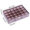 30 Grids Acrylic Jewelry Organizer for Cosmetic Storage Box Makeup Organizer Clear Case with Lid for Beads Rings Earrings