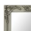 Baroque Style Wall Mirror 50x40 cm Silver
