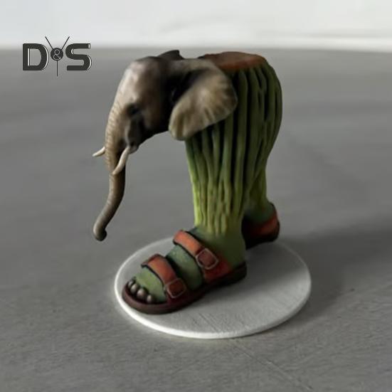 Desene animate de acțiune figura rășină rechin elefant maimuță ceașcă statuie sculptură acasă birou desktop decor ornament colecție cadou