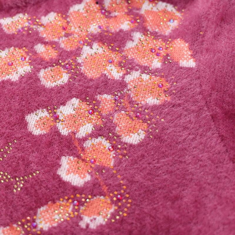 Einfarbig Damen Neuer Chinesischer Stil Strass Pullover