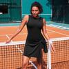 Tennis Dress Golf Outfits for Women Sleeveless Side Slit Active Dress Workout Romper Dresses