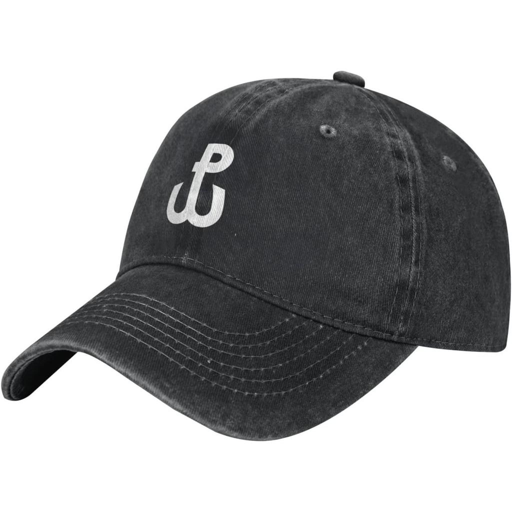 Kotwica Symbol Washed Baseball Cap Unisex Denim Adjustable Low Profile Sun Hat