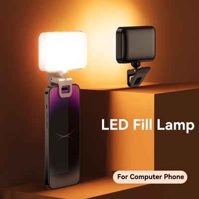 Selfie Light Clip-on LED Light for Phone Laptop Tablet Computer Phone Light for Selfie Video Conference Zoom Photography Makeup