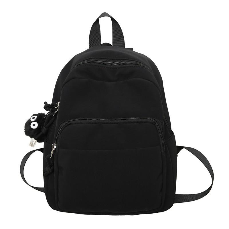 Японский нейлоновый маленький рюкзак женский Харадзюку однотонный корейский стиль студенческий тренд универсальный дорожная сумка