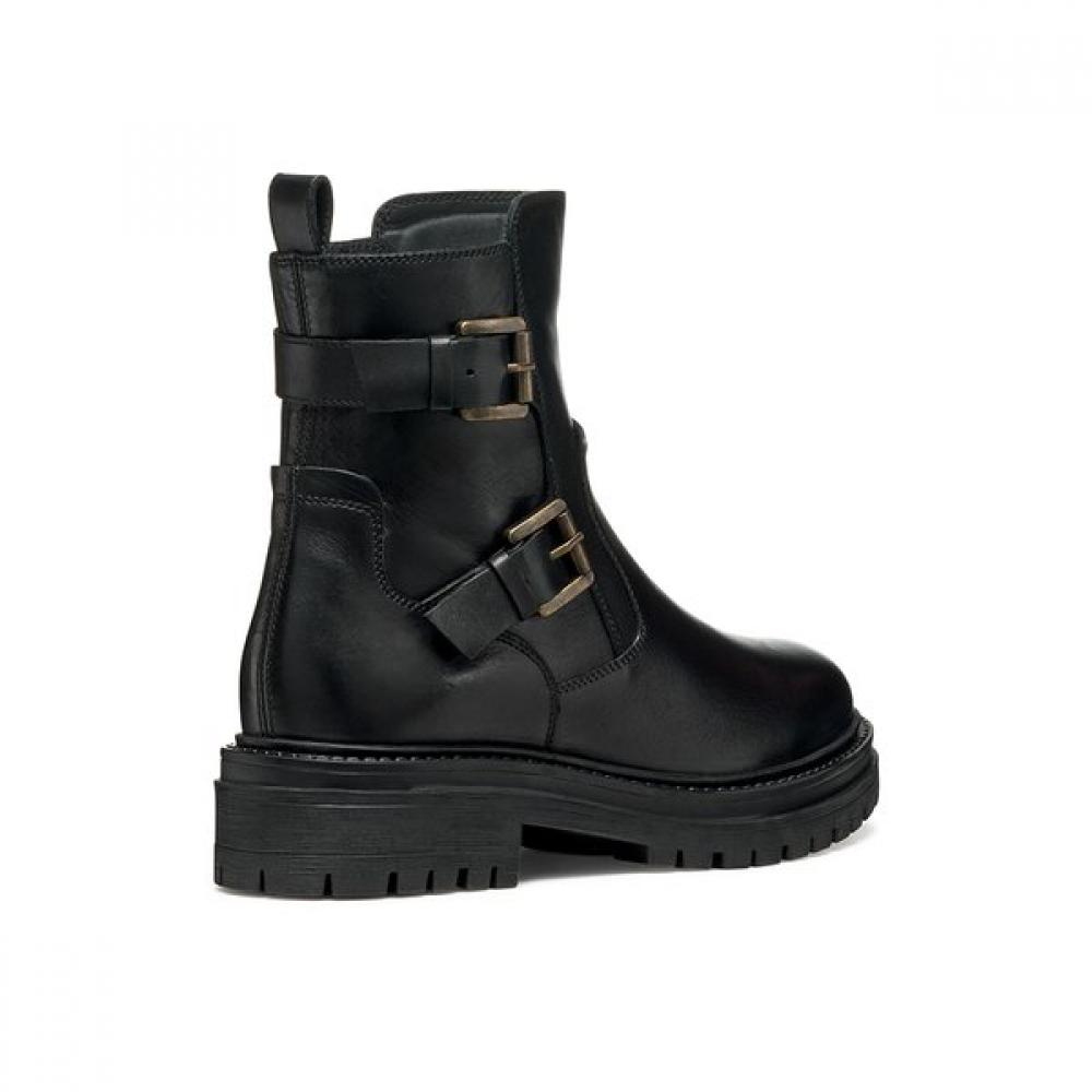 Geox Women S Comfort caSual Ankle bootS Iridea Black 8gxhrc5w1b