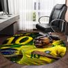 1pc Neymar15 Carpet, Round Rug, Comfortable, Suitable for Entryways, Living Rooms, Office, And Bedrooms, Christmas Decoration