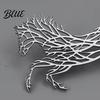 Versatile Horse Design Brooch Galloping Stainless Steel Hollow Pin Jewelry