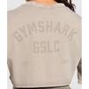 Gymshark Gslc Washed Graphic Crop Top Linen Brown B4b3c Nc2g
