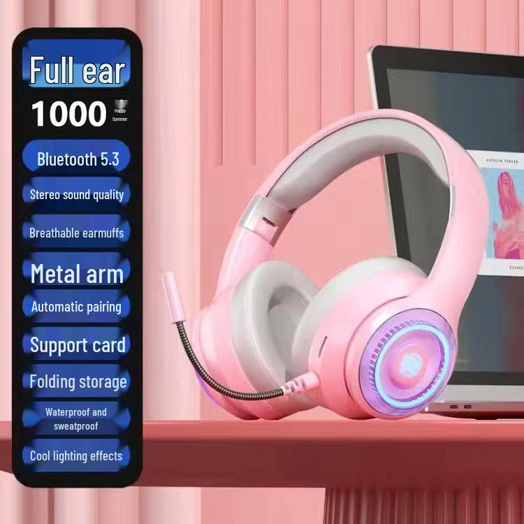 Hot-Selling Luminous Wireless Bluetooth Gaming Headphones with Microphone