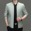 Stand-up Collar Jacket Zipper Business Jacket Middle-aged Men's Jacket Dad Jacket