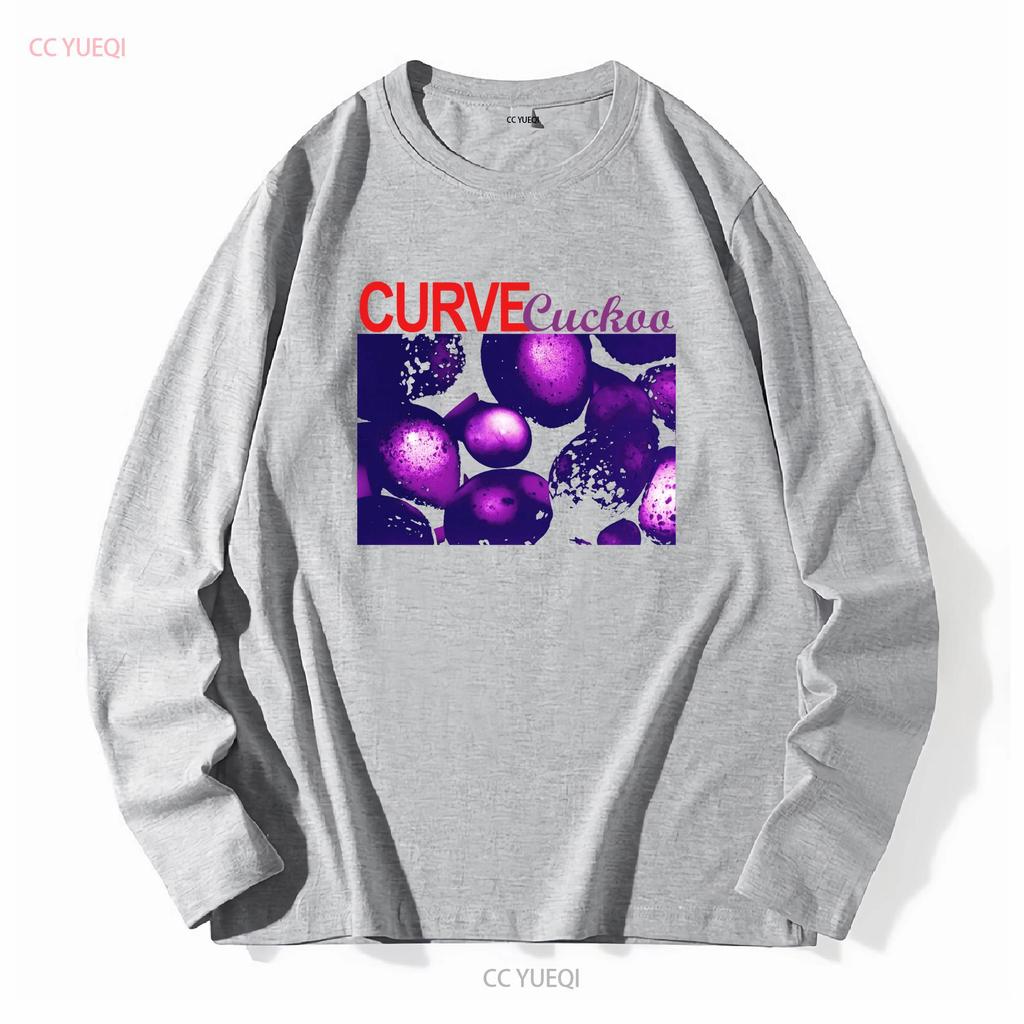 Curve T Shirt Cuckoo Long or Short Sleeves Vintage Washed Slightly Designer Clothes Homme Top For Everyday Wear Soft Breathable