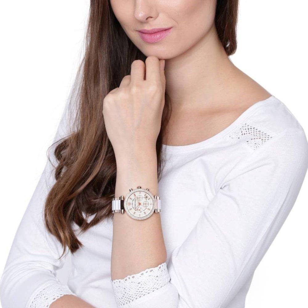 Michael Kors MK5774 Orologio da donna Parker Chronograph bicolore