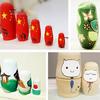5x UnBlank Embryos Russian Nesting Dolls Matryoshka Toy