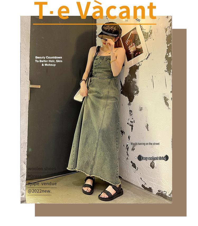 2024 Damen Sandalen im koreanischen Stil mit flachem Klettverschluss - Bequem, trendig römisches Ein-Riemen-Design für den Sommer