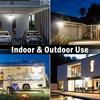 1/2/4PC Solar Outdoor Lights with 288LED Motion Sensor Lights 4 Modes Waterproof 4 Head Solar Security Wall Lamp for Yard Garden