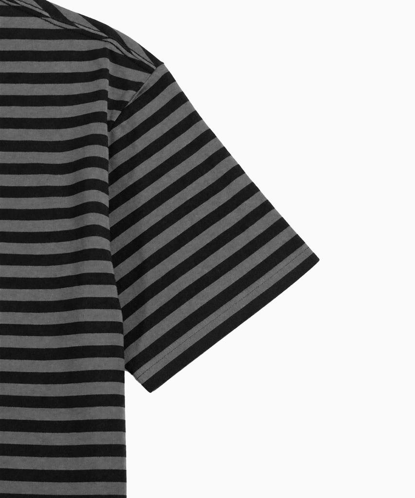 Peulonteuakaibeulaeb Arch Striped Short Sleeve T-Shirt [Black]