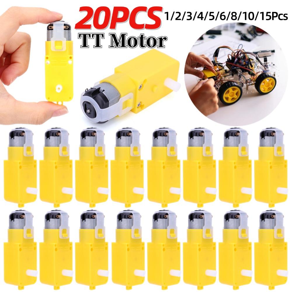 

1-20Pcs TT Motor Dual Shaft EMC Smart Car Robot Motor for Arduino DC 3-12V Motor Intelligent Car Chassis Four Drive Motor 1pc