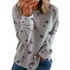 Tunic Casual Women Crew Neck Long Sleeve T Shirt Loose Star Print Tee Blouse Top