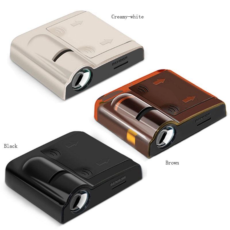 

Car 2pcs Door Welcome Projector Led Lamp Wireless Spotlight Universal For Creamy-White,2pc