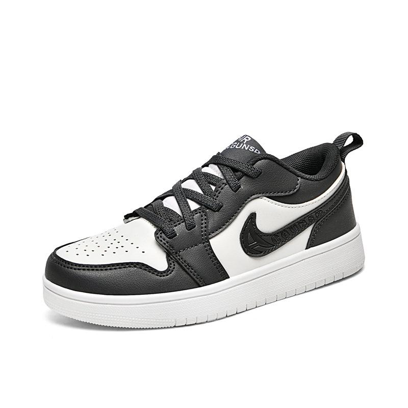 Unisex Kids' Autumn Velcro Sports Sneakers - White Casual Style