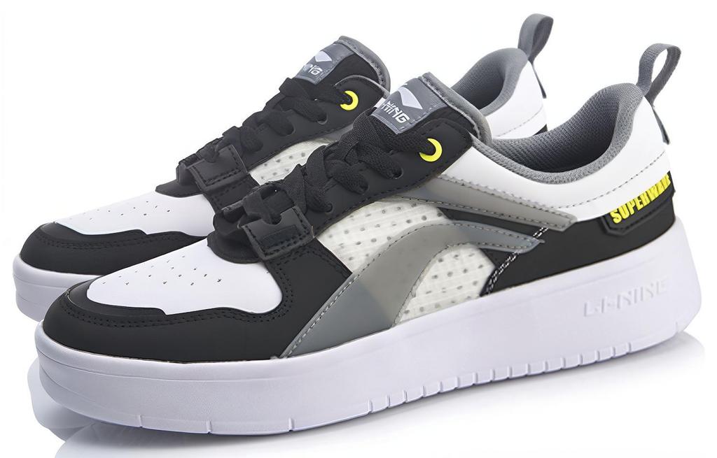 Li Ning Wave SUPERWAVE Lite Superwave Lite Slip Resistant Abrasion Resistant Low Top Skateboard Shoes Men's AGCQ063-3