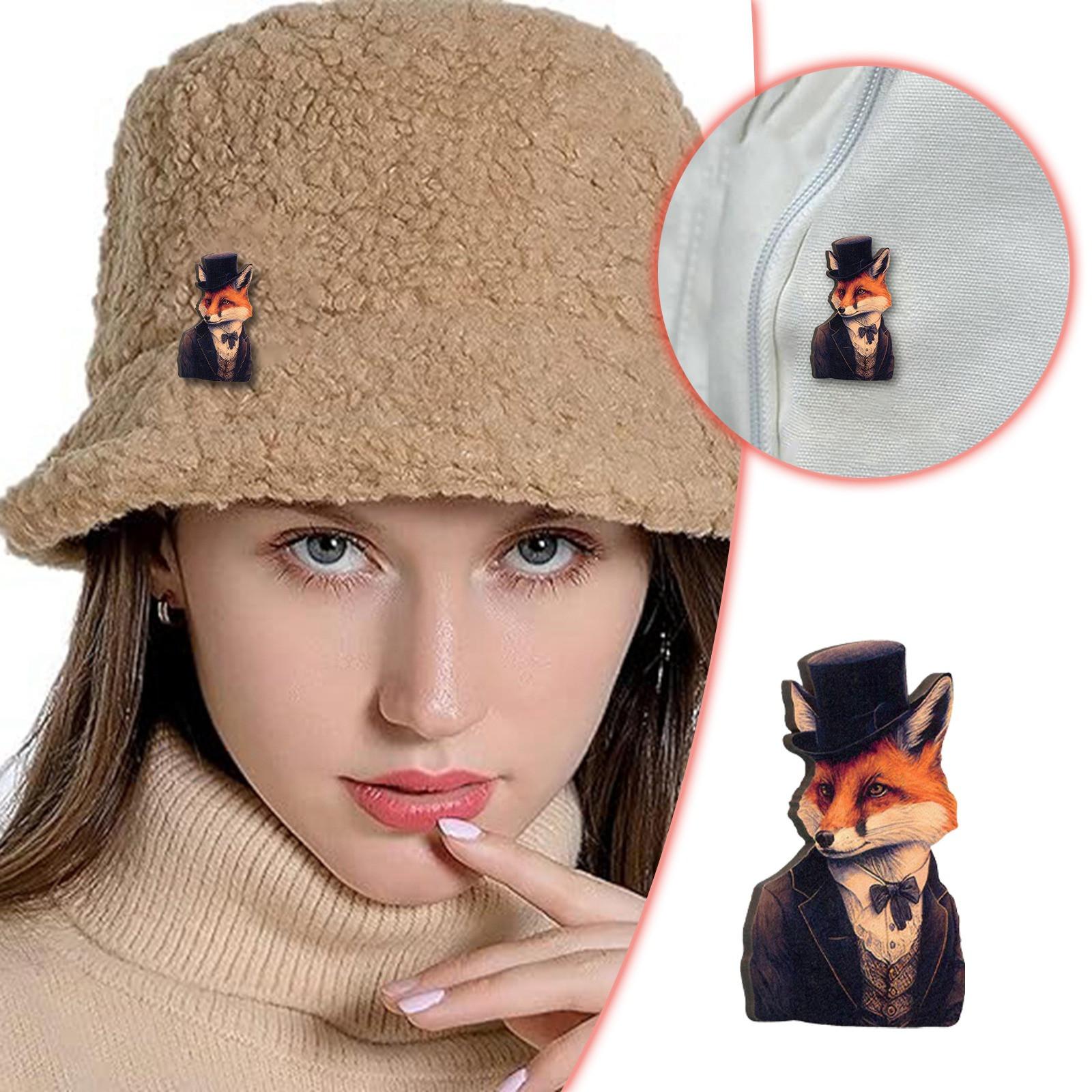 

Деревянная брошь с резьбой в виде животного, булавка, деревянная брошь с мультяшным животным, креативная женская брошь в стиле ретро, ​​зажим для шаль, подарок для девочки для свитера