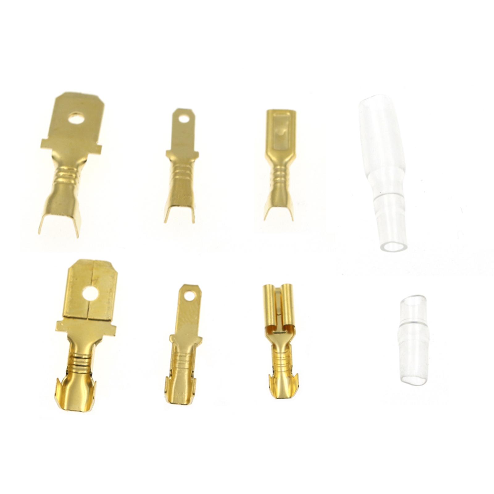 

150PCS Wire Terminals Kit 6.3 4.8 2.8mm Male Female Car Spade Connector Set for Motorcycle Bike Car