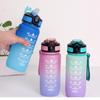 600ml Gradient Cup pohár na vodu s rukojetí Spring Cap Space Cup Plastový pohár na vodu Sportovní venkovní pohár na vodu