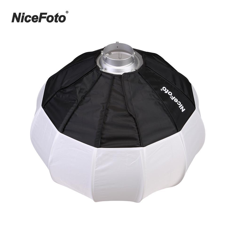 NiceFoto 50cm/20inch Foldable Lantern Style Softbox Ball Shape Soft Box with Bowens Mount