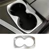 Car Center Console Water Cup Holder Trim Cup Holder Trim Sticker Forpeugeot 4008 5008 3008 GT 2017+