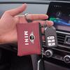 Car Leather Key Case Keychain Mini Storage Bag Auto Accessories For MINI Cooper R56 F56 R50 JCW Cabrio Aceman Countryman Clubman