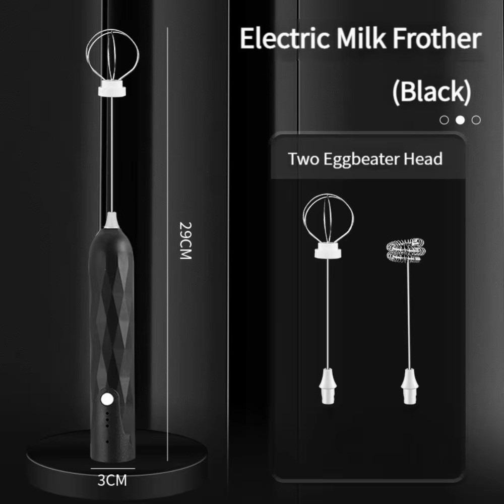 

3-Speed Handheld Mixer 2-in-1 Electric Egg Beater High Quality Milk Frother Blending чорний