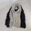 Women's Pleated Thin Scarf Artistic Retro Fashion Versatile Long Scarf Travel Scarf