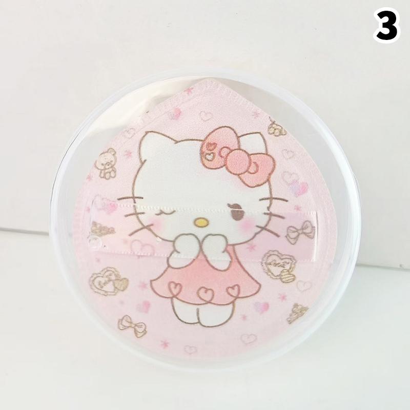 1/5Pcs Cute Kt Cat Soft Triangular Powder Puff Wet And Dry Dual-Use Concealer Makeup Cushion Sanrio Girls Beauty Makeup Tool