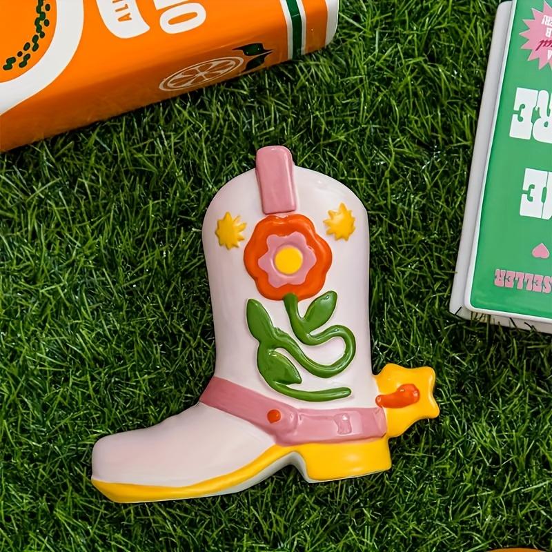 Handmade Western Cowboy Boots Flower Vase Cowgirl Rain Boot Ceramics Centerpiece Home Party Decor for Birthday Gift Wedding